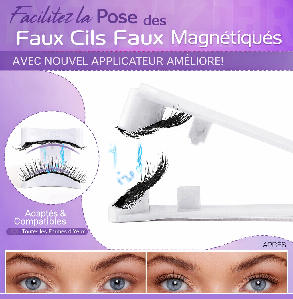 Cils Magnétiques Naturels Sans Colle – Longs, Doux & Réutilisables