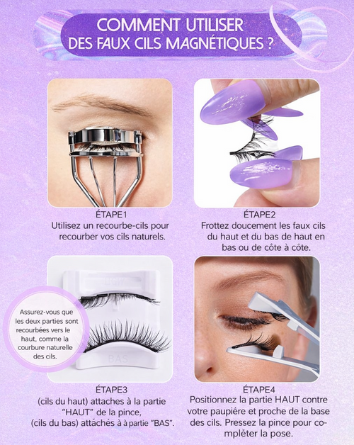 Cils Magnétiques Naturels Sans Colle – Longs, Doux & Réutilisables