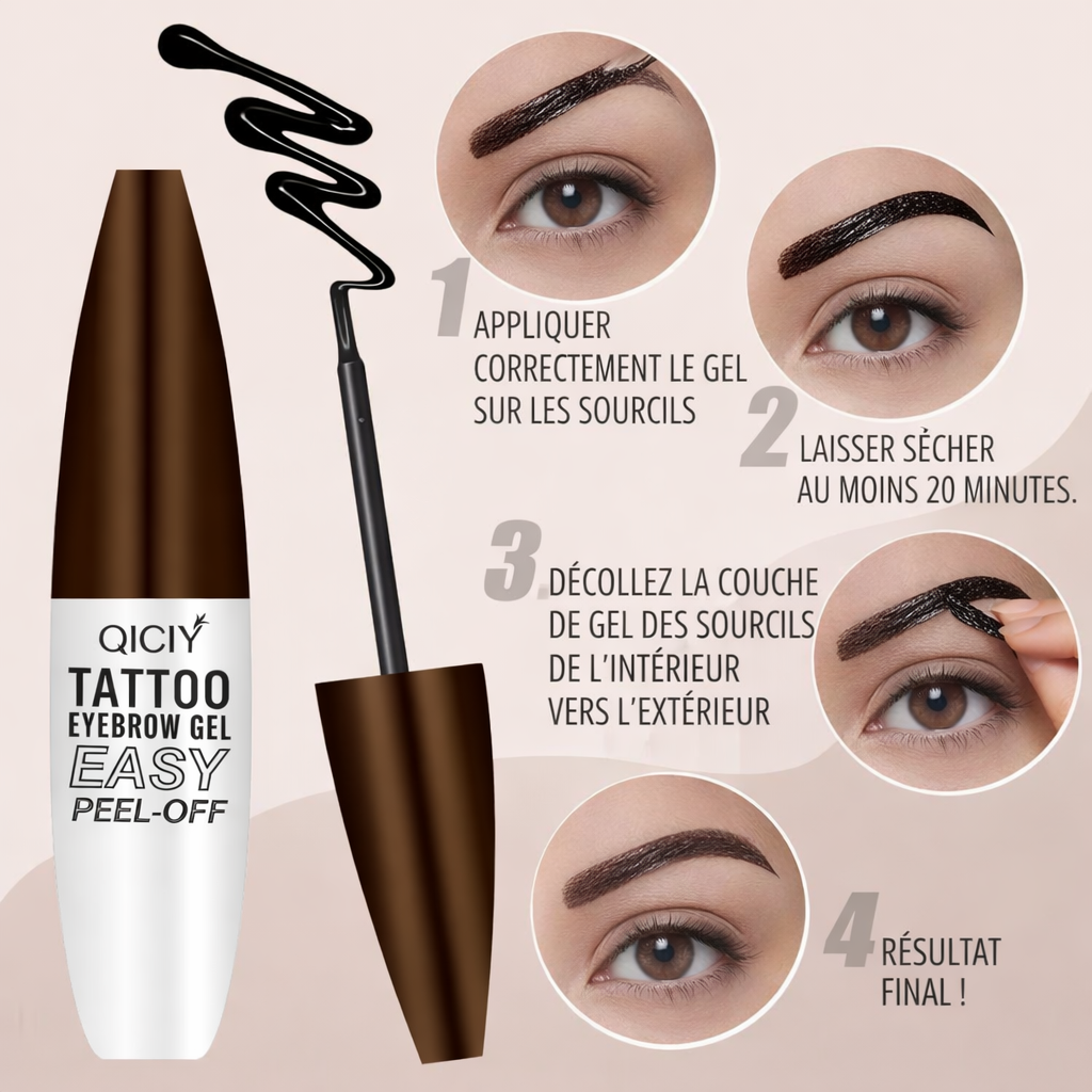 Crayon Sourcils Peel‑Off – Effet défini jusqu’à 3 Jours