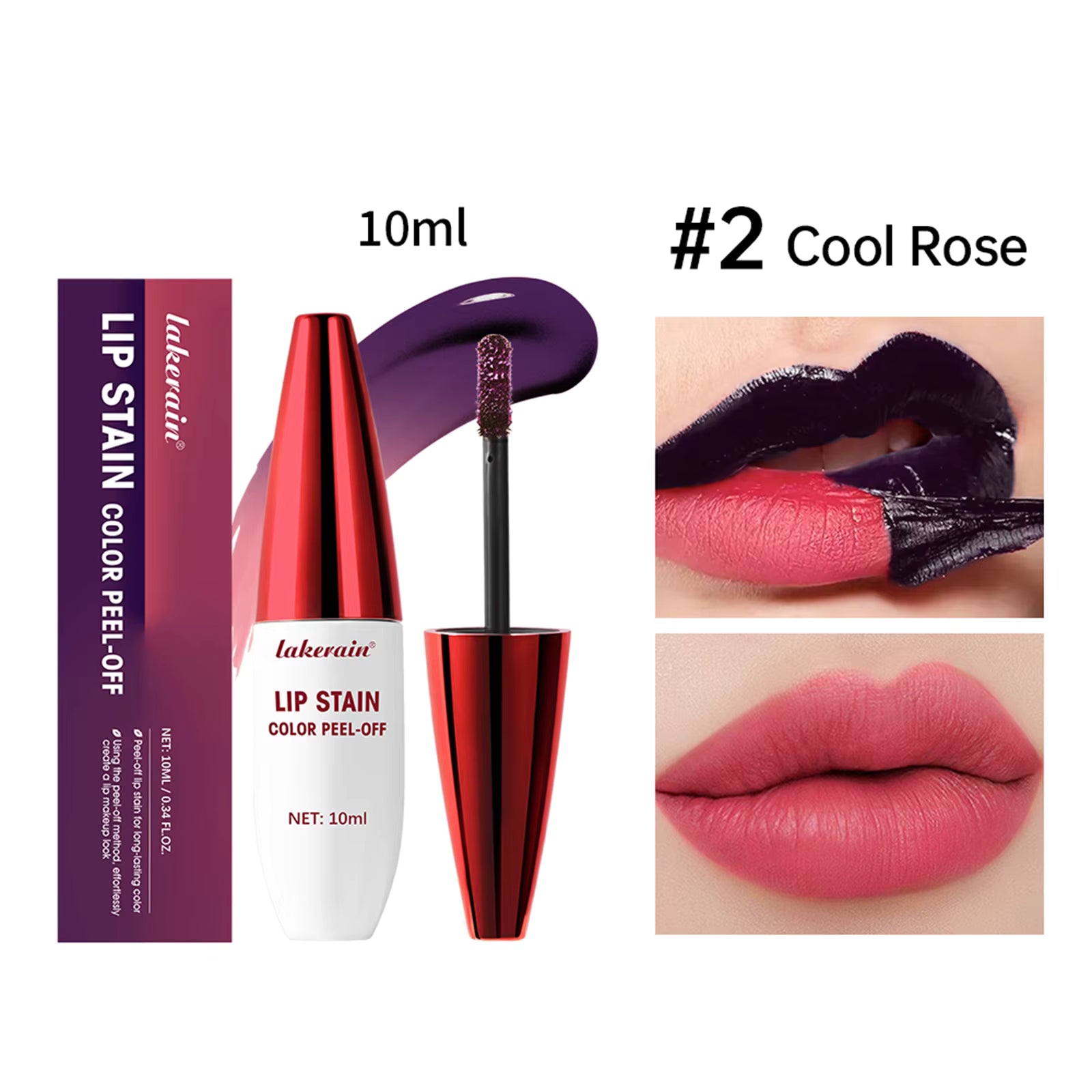 Rouge à Lèvres Peel-Off –  Longue Tenue & Waterproof