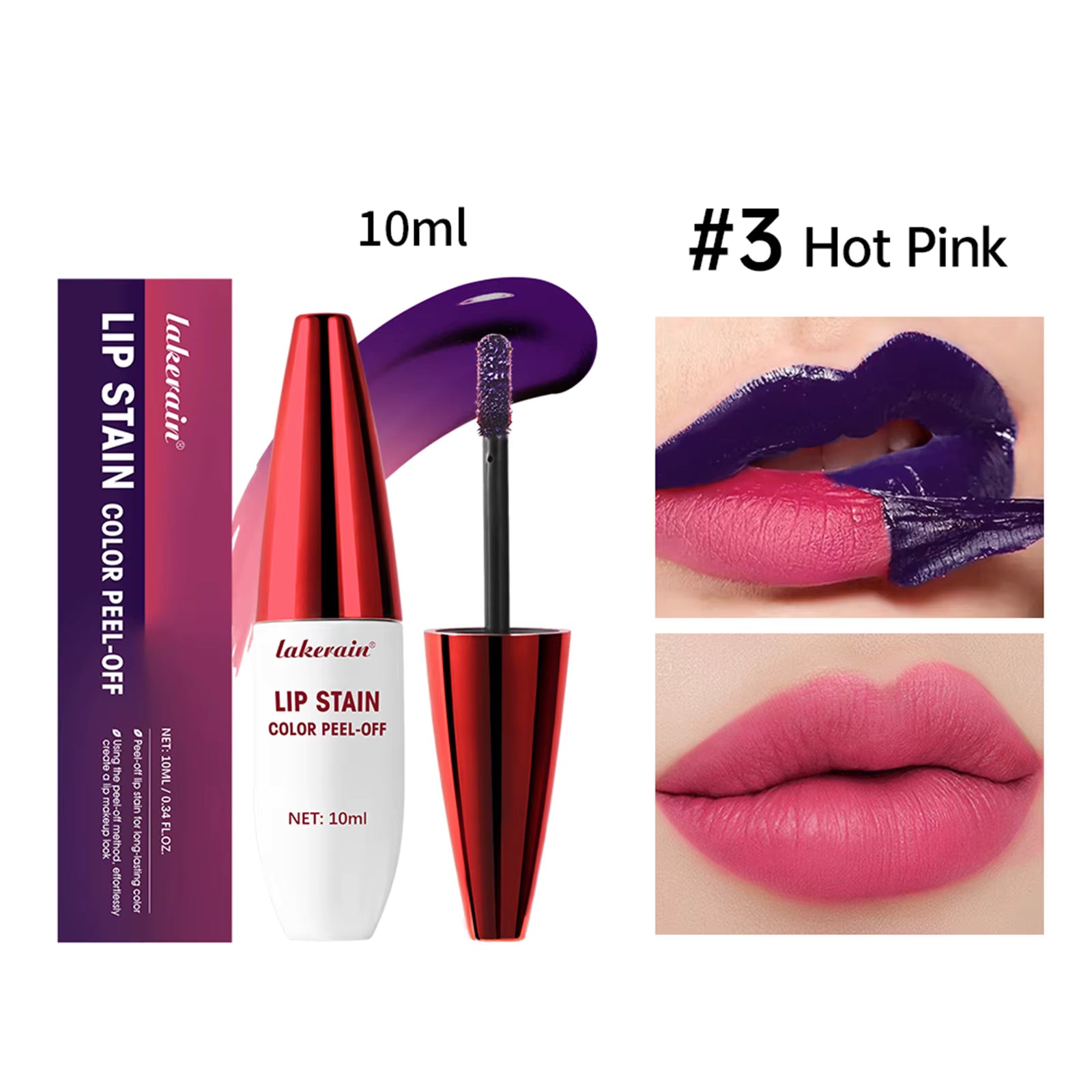 Rouge à Lèvres Peel-Off –  Longue Tenue & Waterproof
