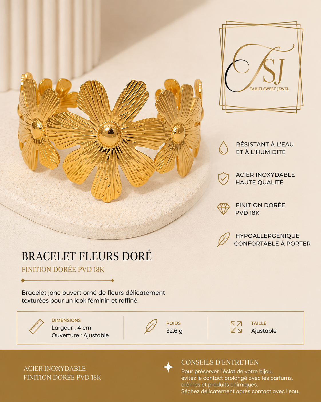 Bracelets Tahiti Sweet Jewel "THE GODDESS COLLECTION"
