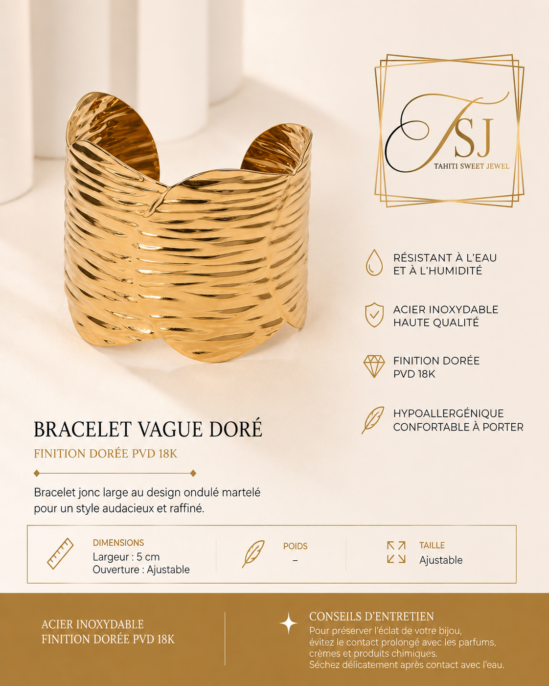 Bracelets Tahiti Sweet Jewel "THE GODDESS COLLECTION"