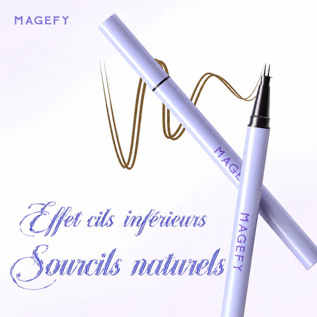 LASH - Stylo à liquide, haute qualité, imperméable, ultra-fin, double embout, tenue 24h - 3 teintes
