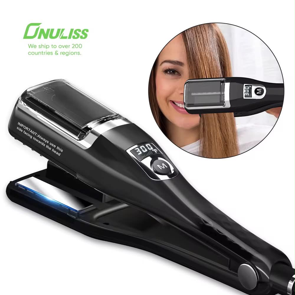 2 en 1 : Lisseur infrarouge rouge & coupe fourches pro