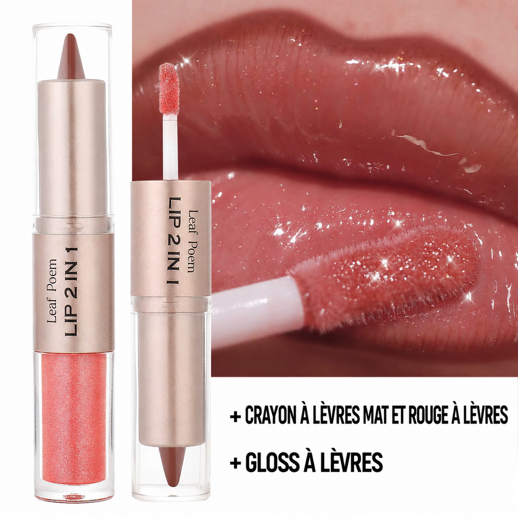 KISS - Crayon à lèvres 2-en-1, dégradé, mat, waterproof - 4 Teintes