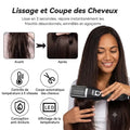 2 en 1 : Lisseur infrarouge rouge & coupe fourches pro