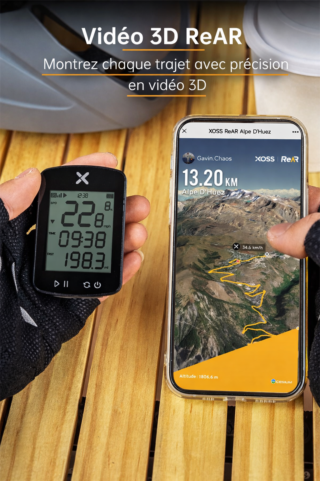 XOSS G2 – Compteur GPS Vélo & Va’a Haute Précision | IPX7 | Autonomie 28H