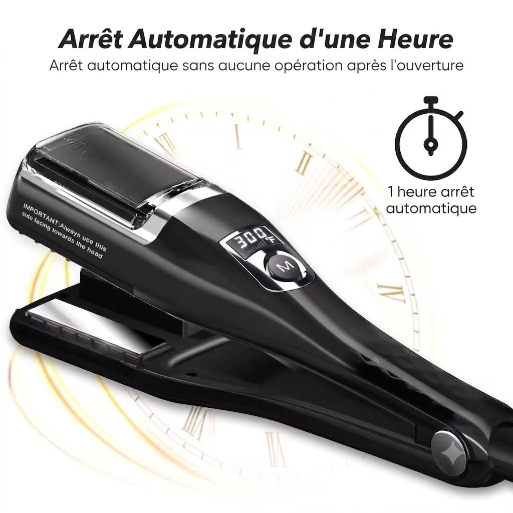 2 en 1 : Lisseur infrarouge rouge & coupe fourches pro