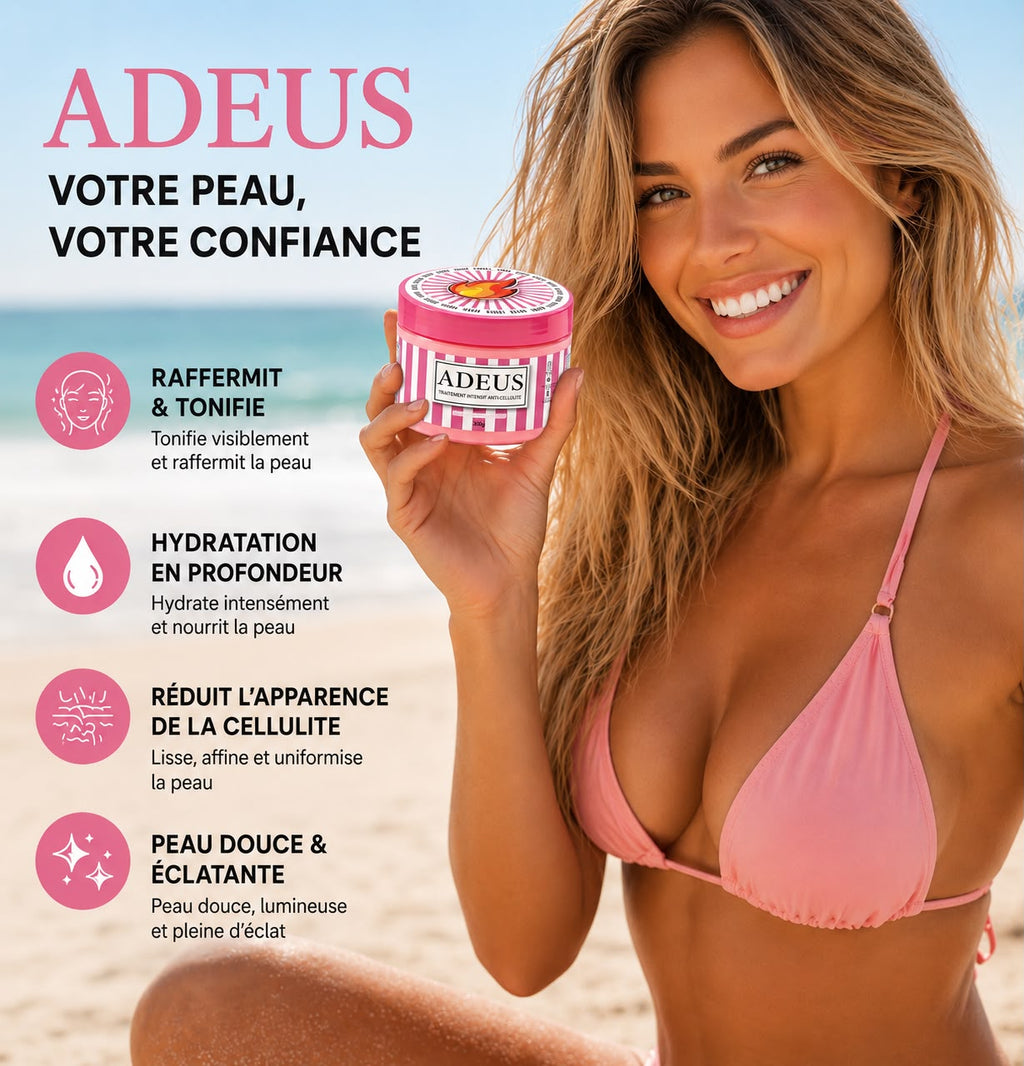 Crème raffermissante ADEUS au Gingembre – Lissante & Tonifiante - 300g