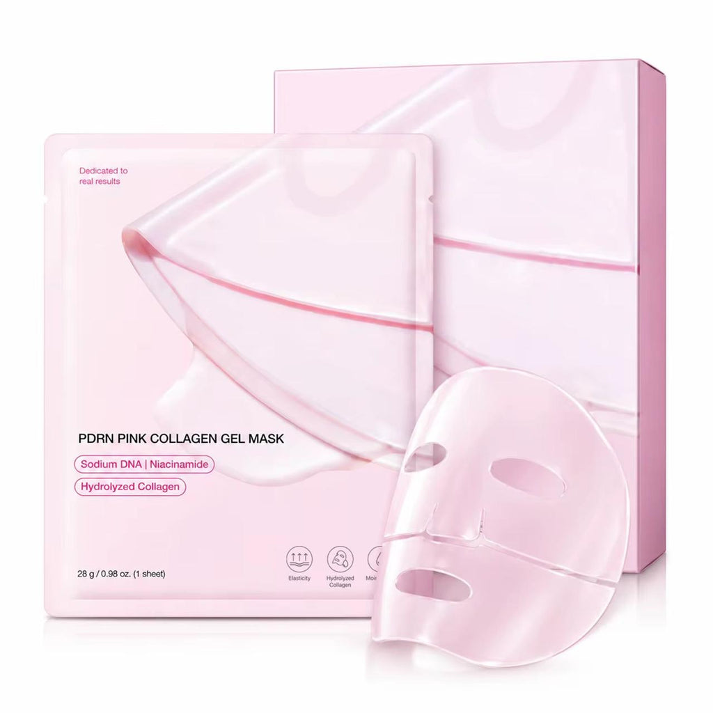 Masque Gelée Collagène Rose PDRN ADN de Saumon – Hydratation Intense