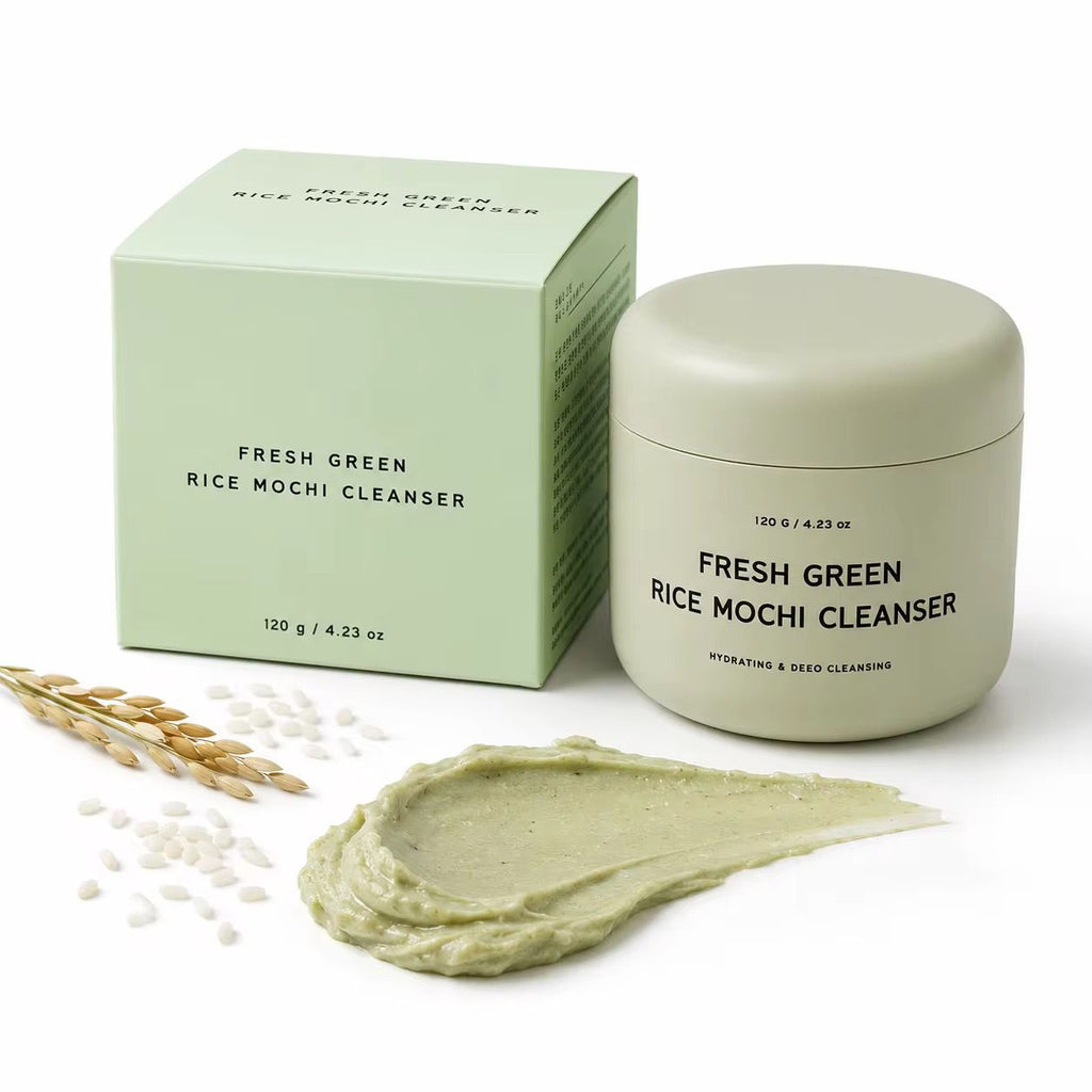 Fresh Green Rice Mochi Cleanser – Nettoyant Visage Hydratant & Purifiant 2-en-1