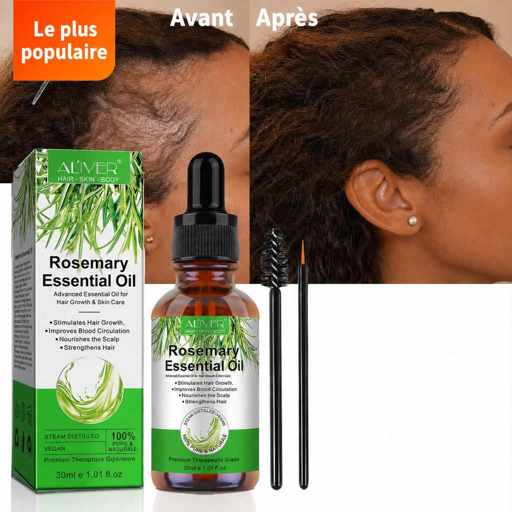 Huile Essentielle Capillaire de Romarin 100 % Pure ALIVER
