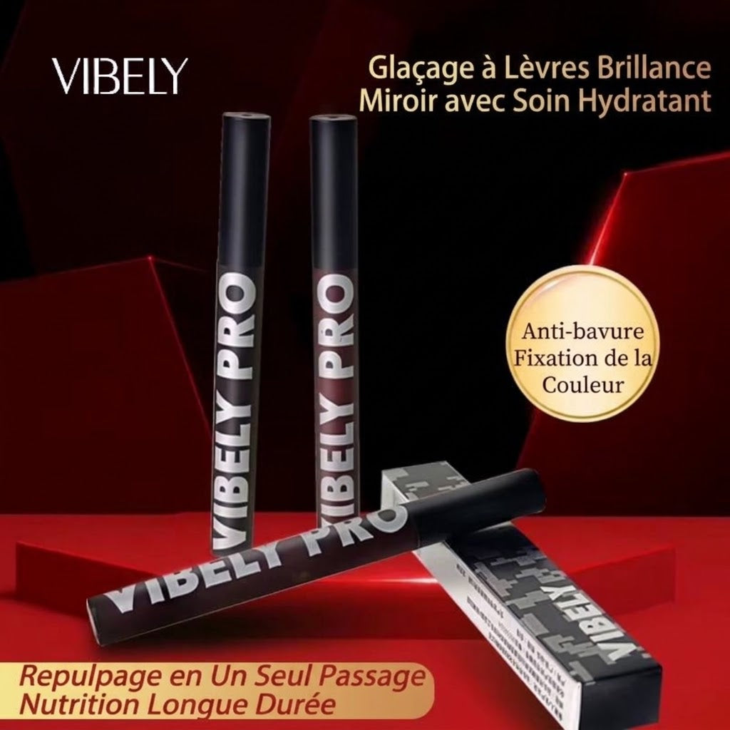 KISS - Gloss à lèvres longues durée, brillant intense, hydratant, waterproof - 3 teintes