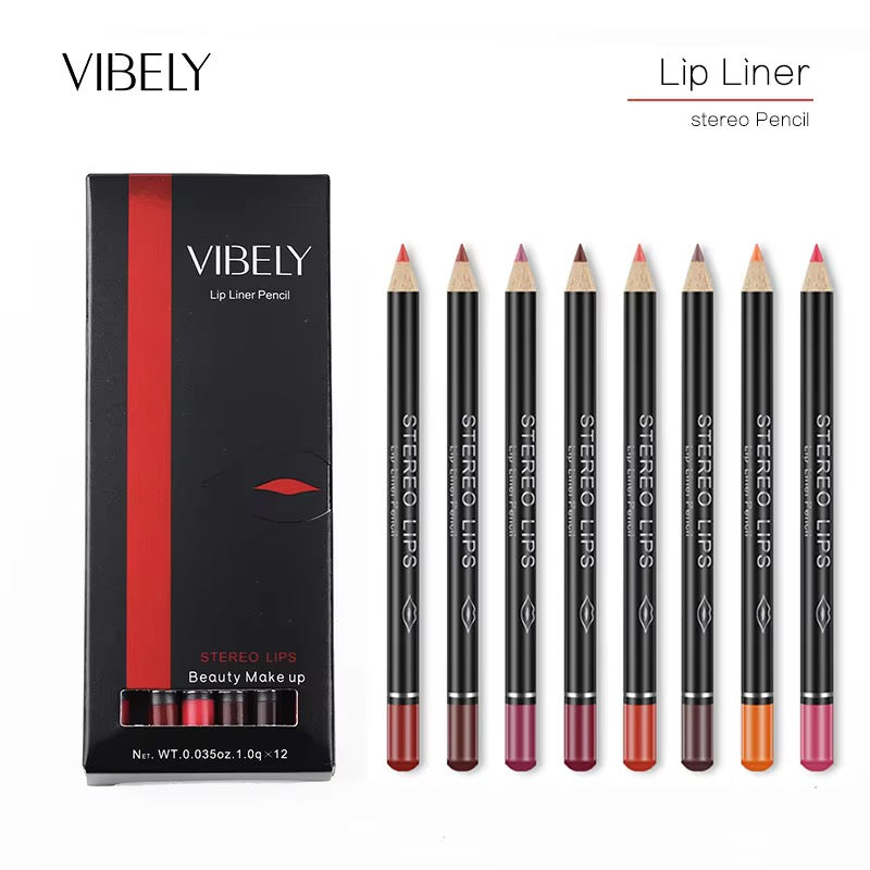 KISS - Crayon à lèvres imperméable à haute pigmentation waterproof - 12 pcs par set