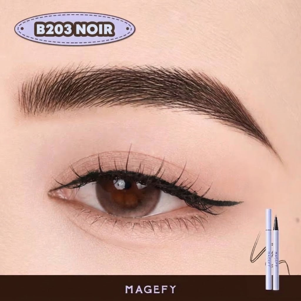 LASH - Stylo à liquide, haute qualité, imperméable, ultra-fin, double embout, tenue 24h - 3 teintes