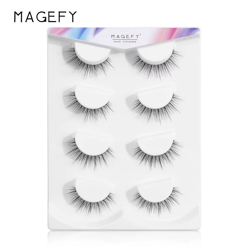 LASH - Ensemble de 4 paires de faux-cils