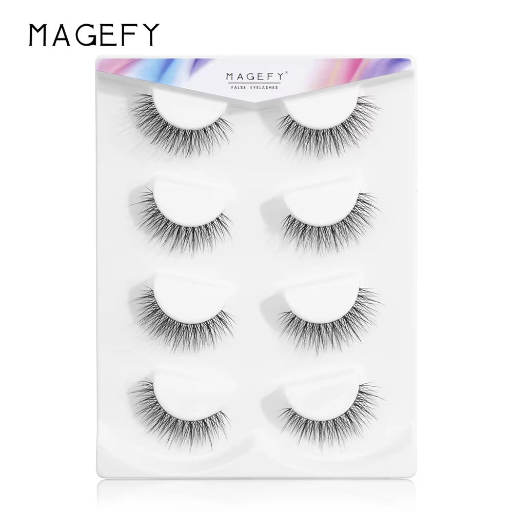 LASH - Ensemble de 4 paires de faux-cils