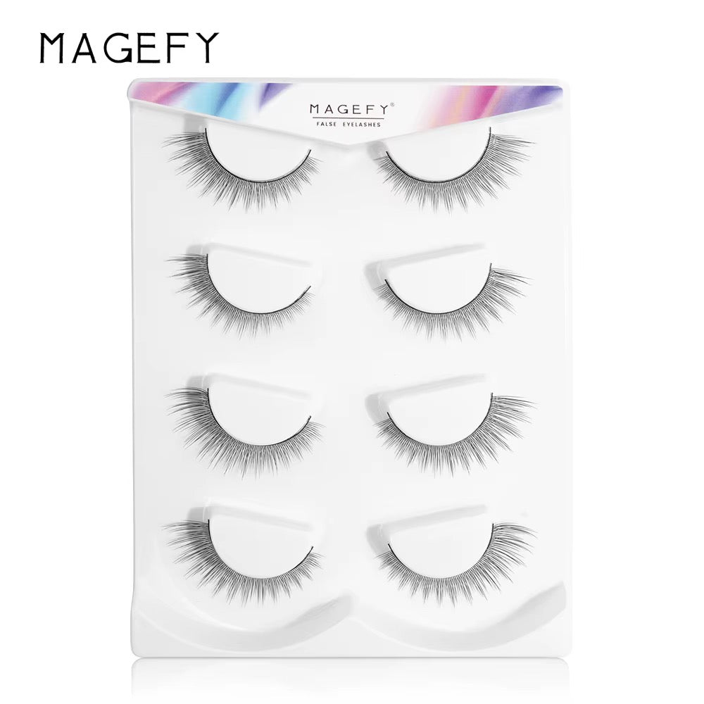 LASH - Ensemble de 4 paires de faux-cils