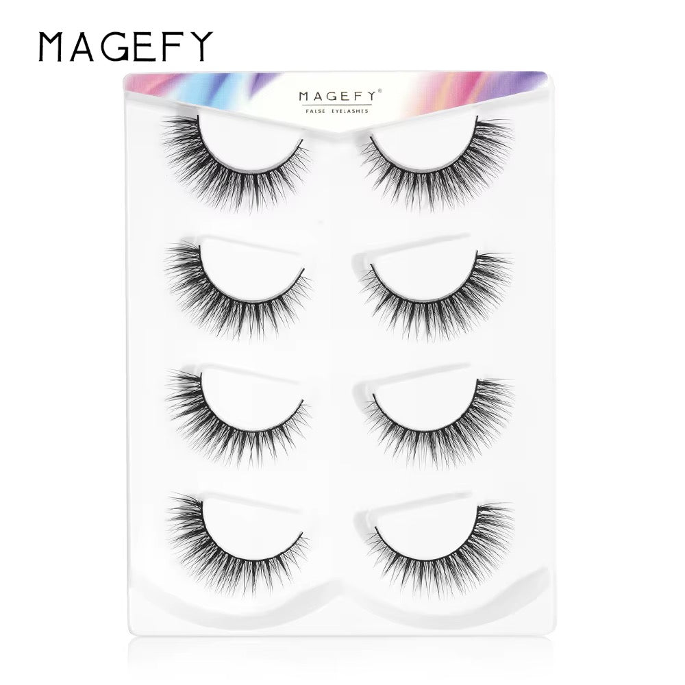 LASH - Ensemble de 4 paires de faux-cils