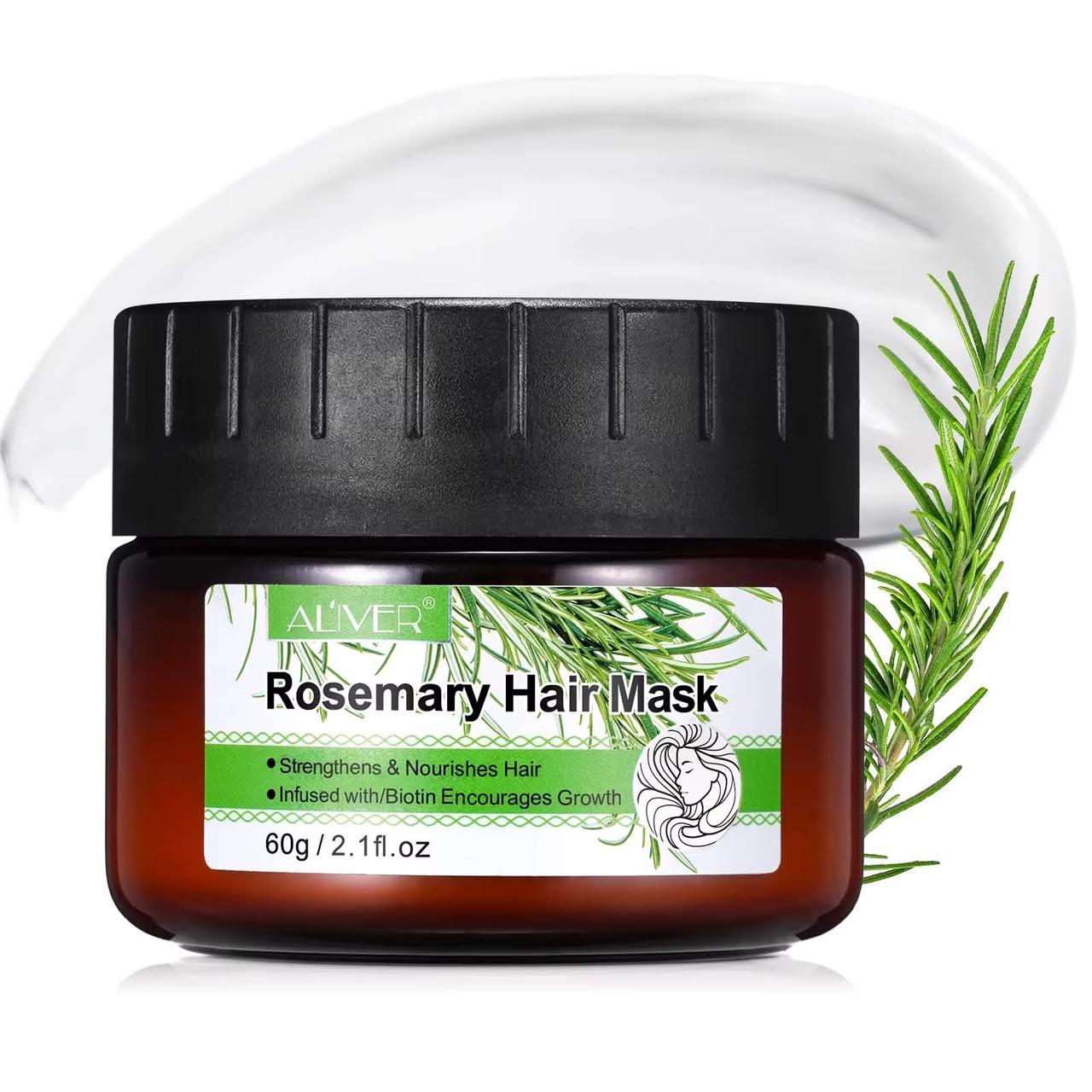 Masque Capillaire Aloe Vera, Romarin & Biotine ALIVER
