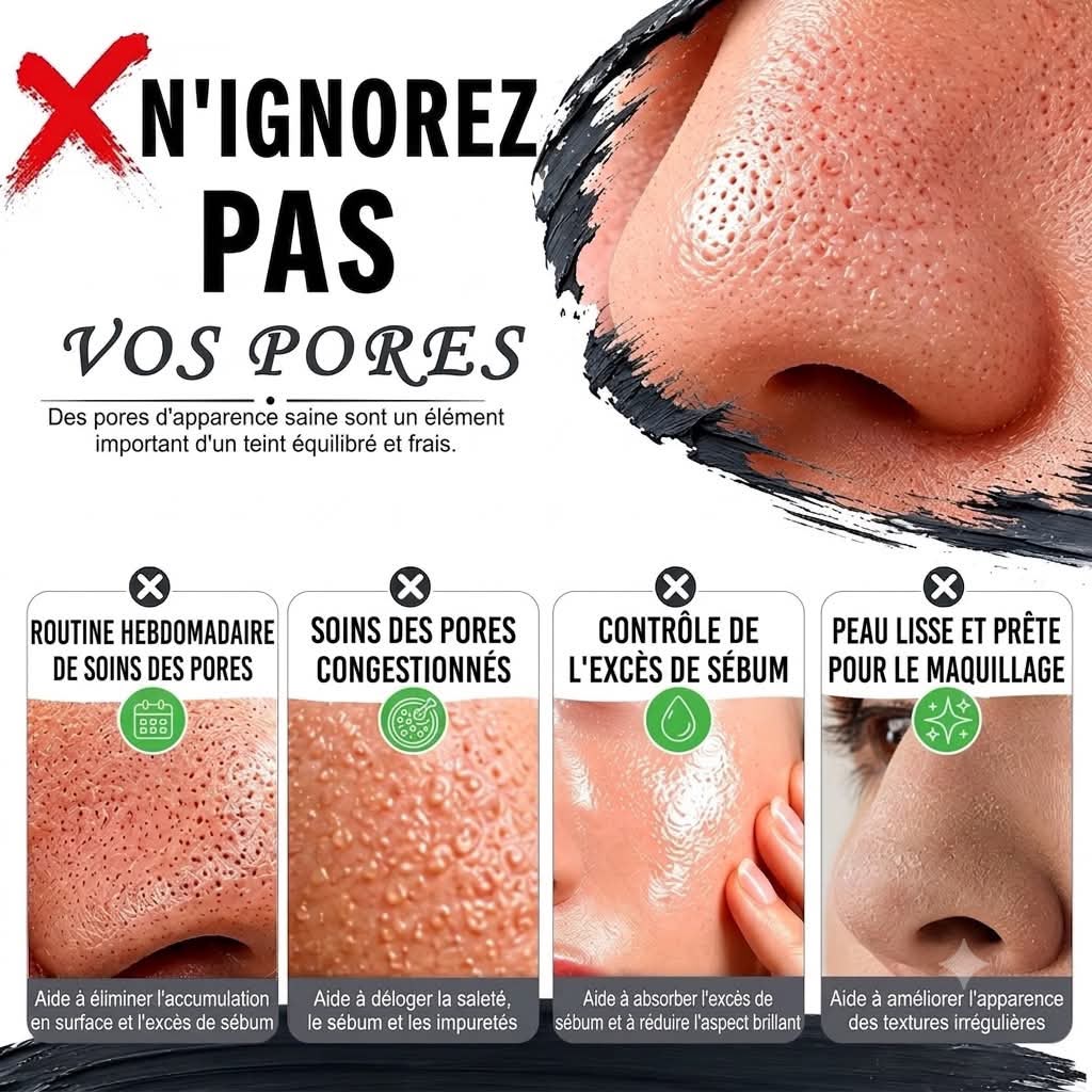 Masque Stick à l'Argile Volcanique & Charbon Actif