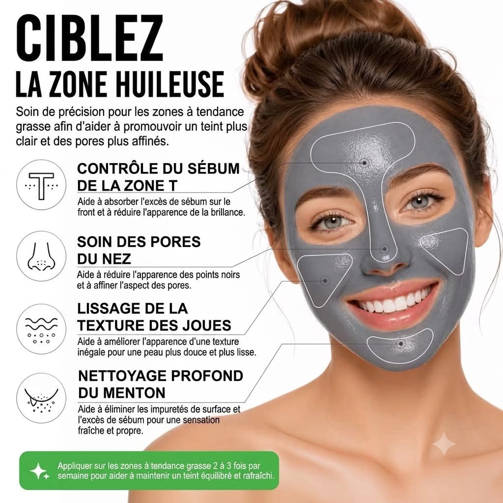 Masque Stick à l'Argile Volcanique & Charbon Actif