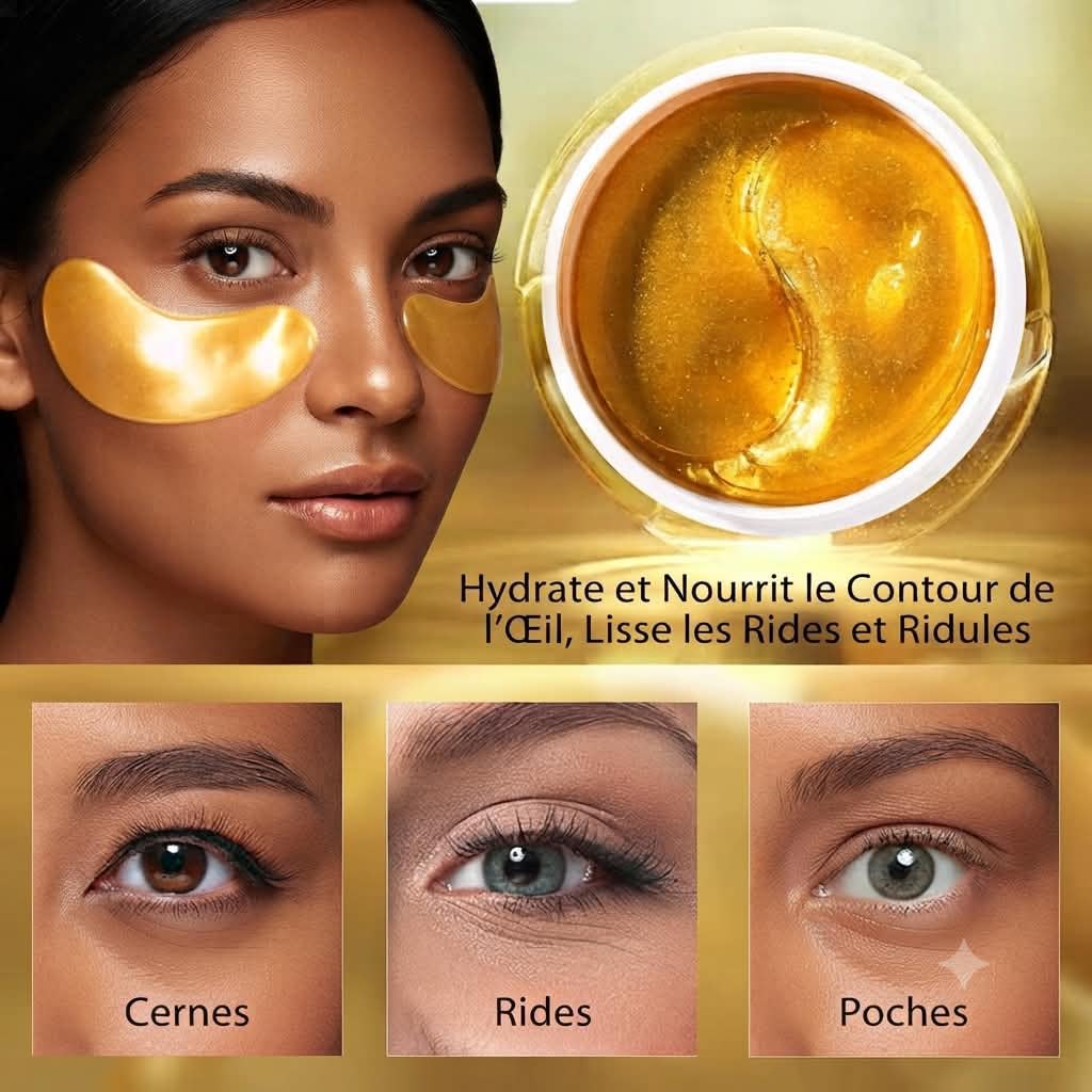 Patchs Hydrogel Contour des Yeux au Collagène ALIVER (60 pièces)