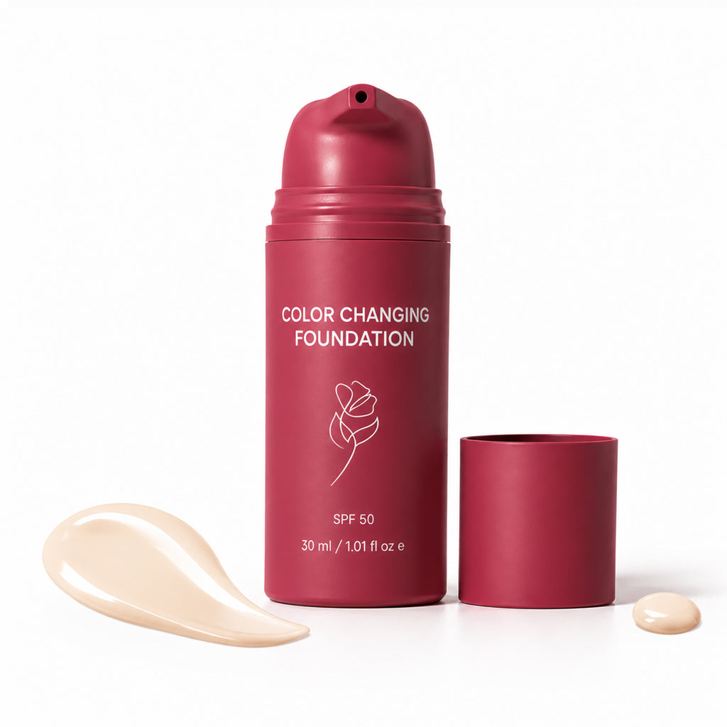Fond de Teint Changeant de Couleur avec SPF 50 – Fini Naturel & Teint Unifié - 30ml